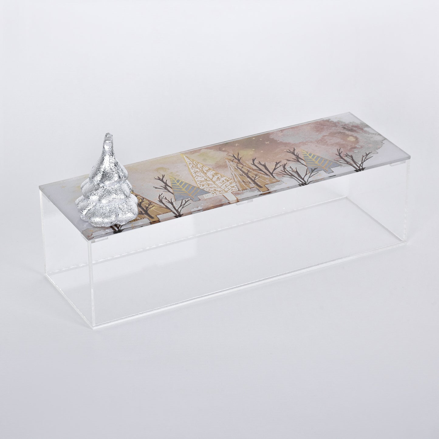 Three Color Christmas Tree Plexi Long Box