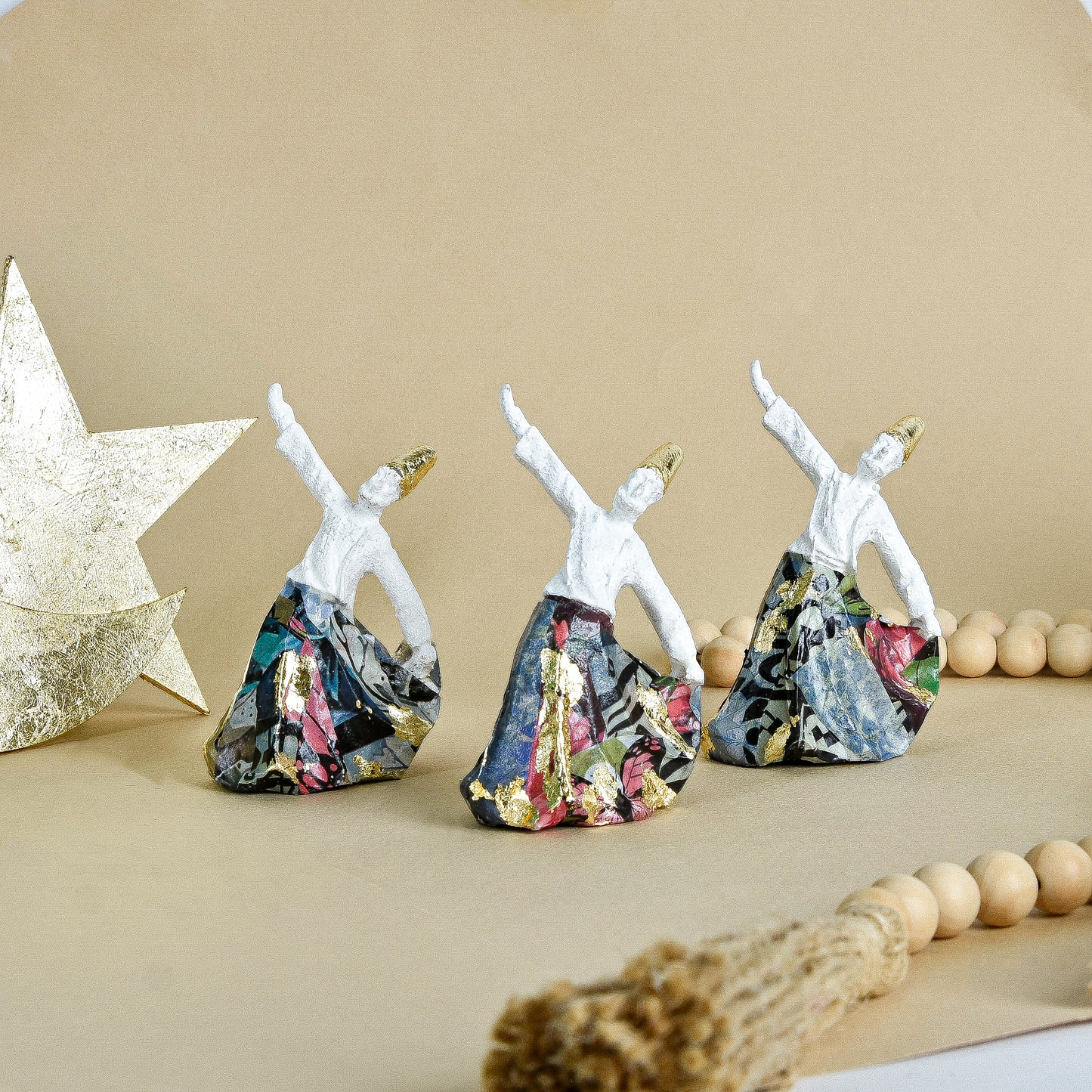 Collage Dancing Dervish set of 2