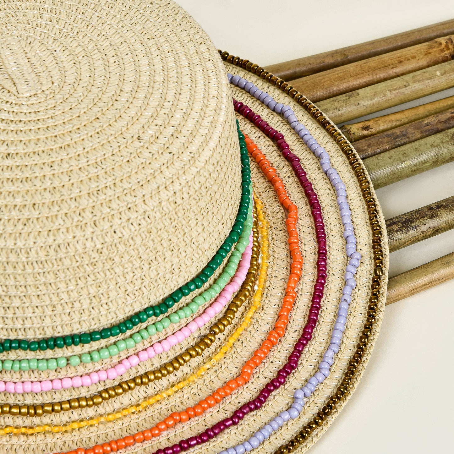 All Lines Sequin Colorful Hat