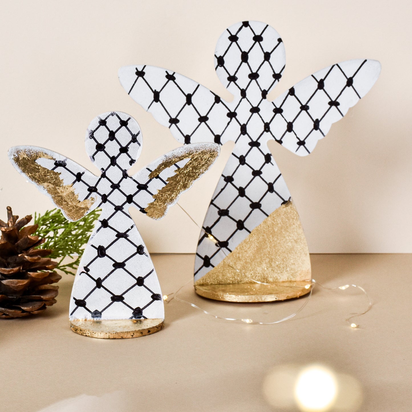 Palestine Angels Candle Holders Set of 2
