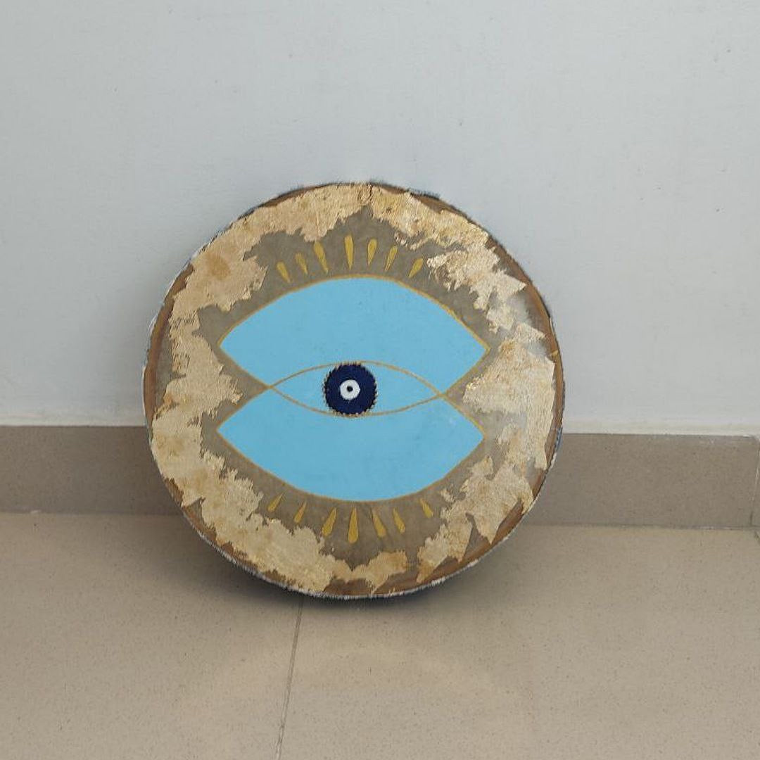 Blue Eye Hand Painted Daff Set of Three