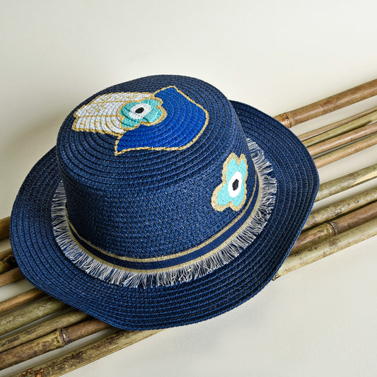 Blue with Blue Hand on Top Hat