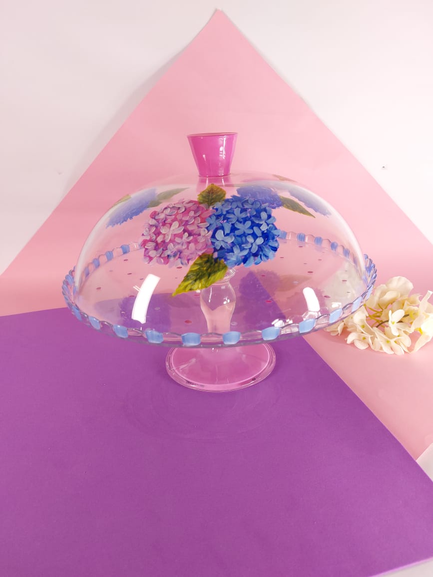 Hydrangea Cake Plate 30CM