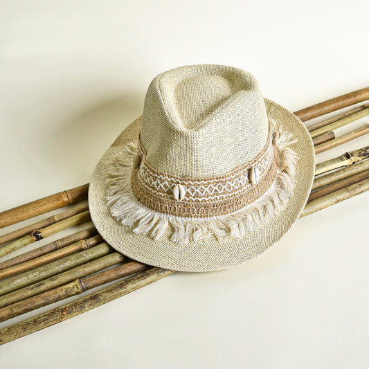 Beige On Beige Lace Hat
