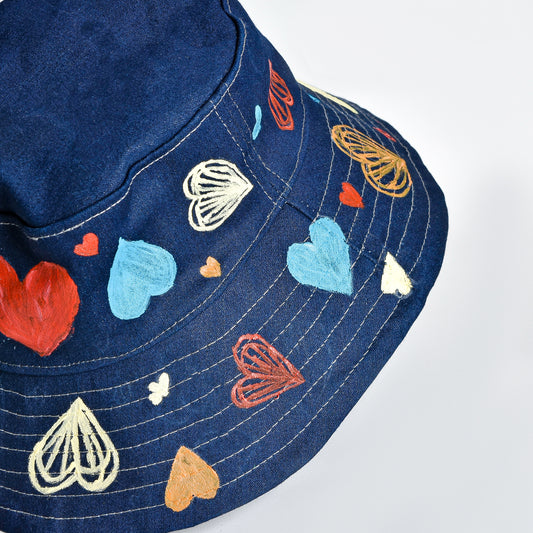 All Hearts Denim Hat