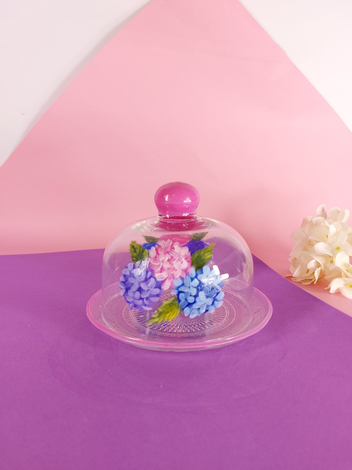 Hydrangea Cookies Plate 15CM