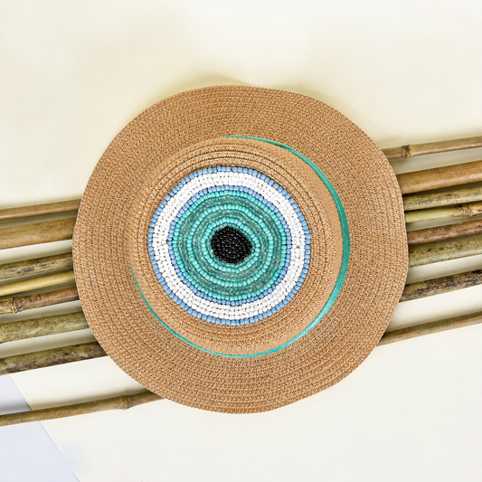 Blue Eye Sequin Colorful Hat