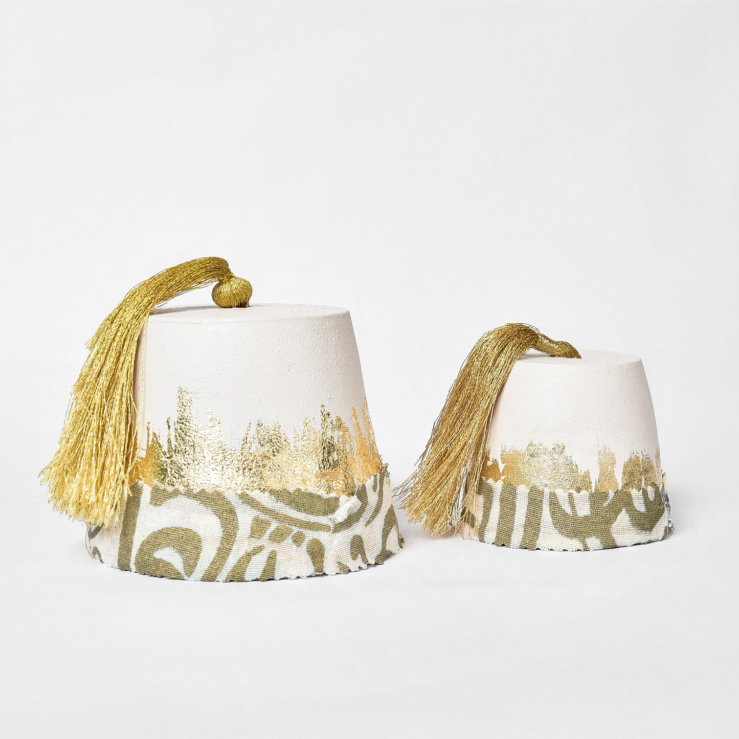 Calligraphy Tarboosh set of 2