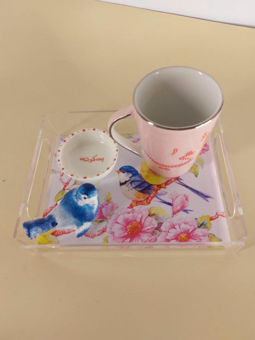 Blue & Yellow Bird Set - Mug