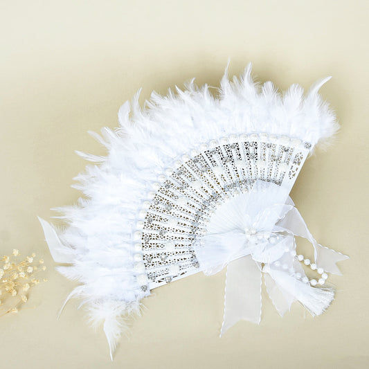 Bridal Fans – Feathrs & Crystal Radiance