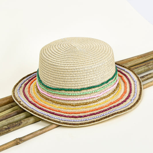 All Lines Sequin Colorful Hat