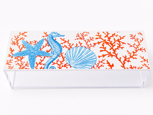 Mediterranean Sea Life Long Plexiglass Box