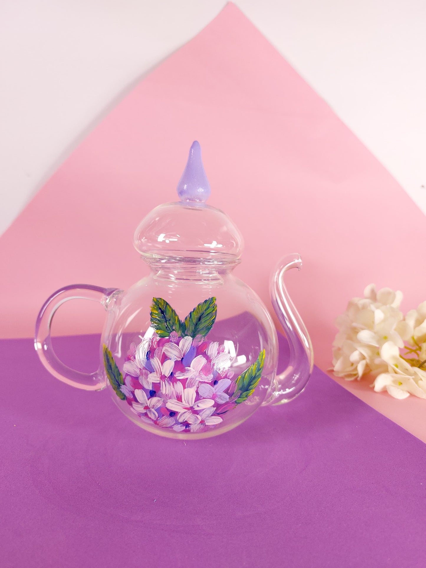 Hydrangea Teapot