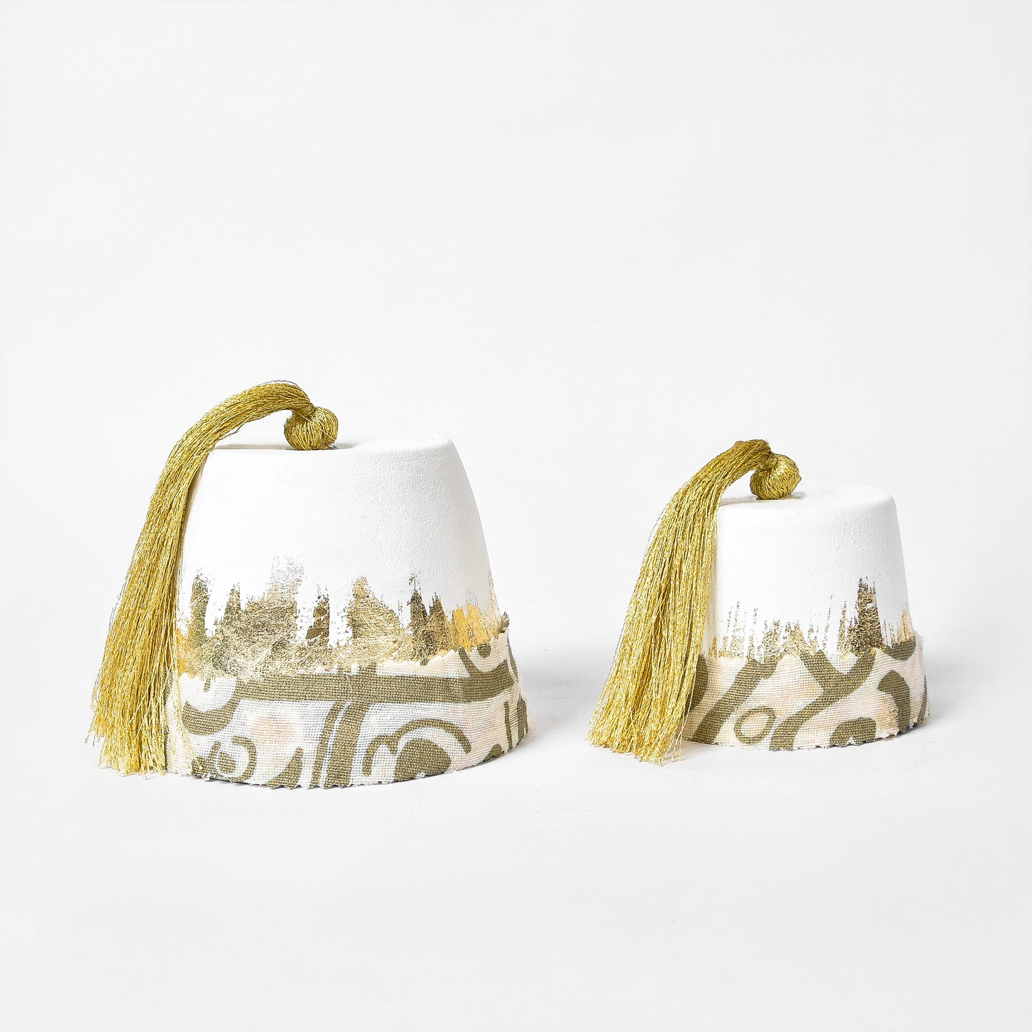 Calligraphy Tarboosh set of 2