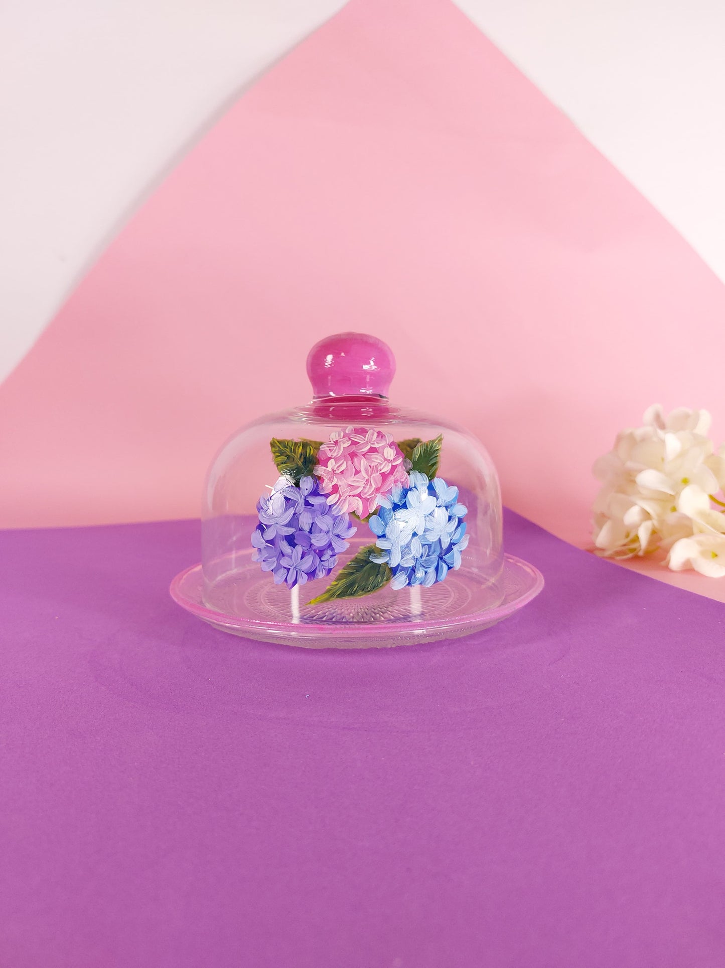 Hydrangea Cookies Plate 15CM