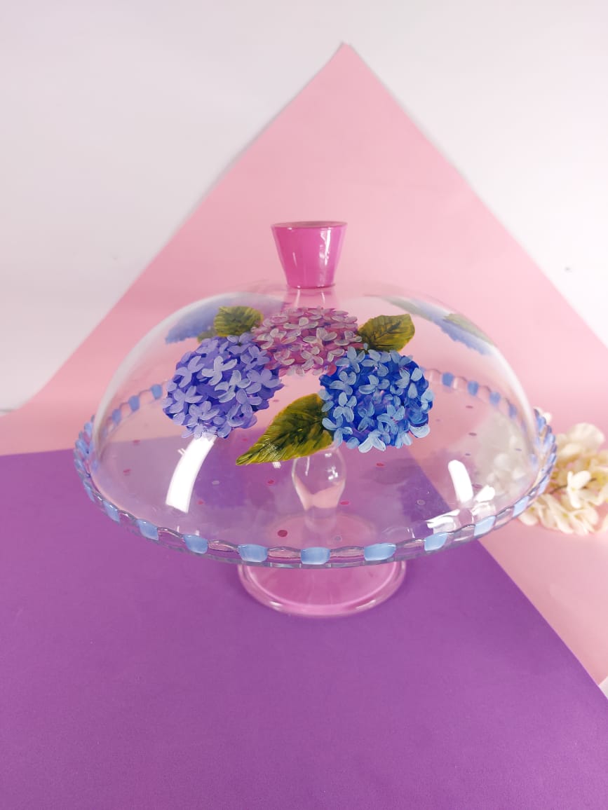 Hydrangea Cake Plate 30CM