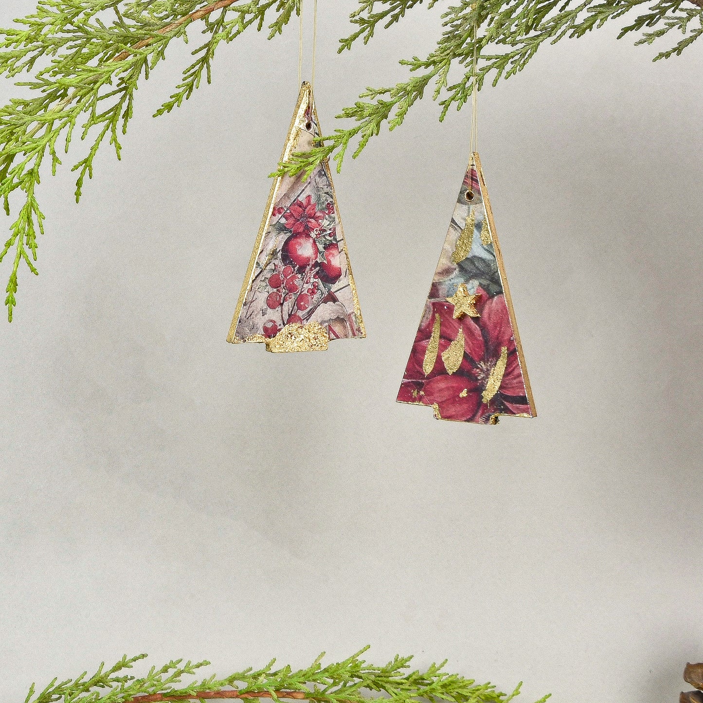 Multi Small Christmas Trees set of 2