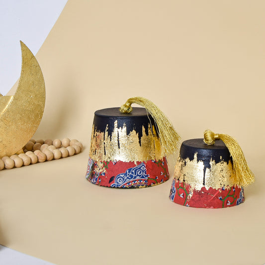 Egyptian Khayamiah Tarboosh set of 2