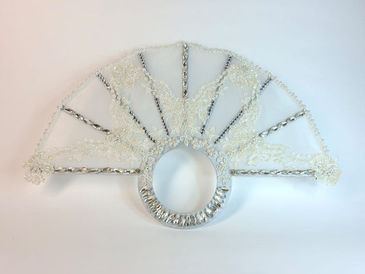 Bridal Fans – Lace & Crystal Grace